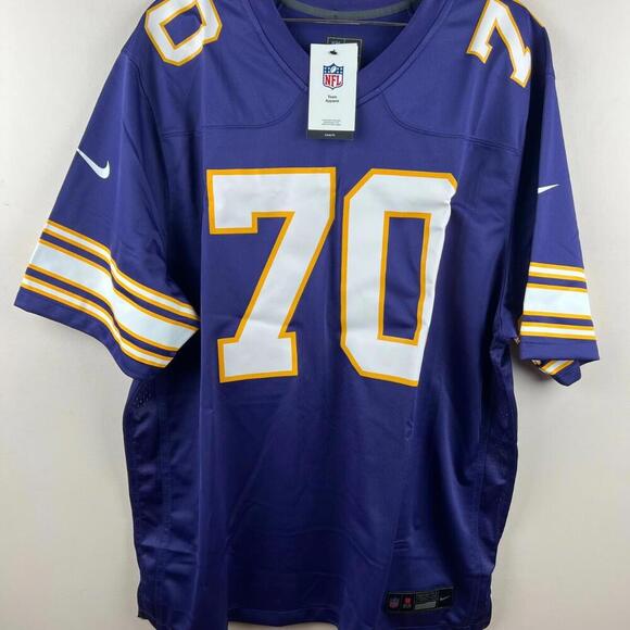 Nike Minnesota Vikings Marshall #70 Jersey 2XL Purple Alternate NFL Team Apparel - Picture 1 of 9